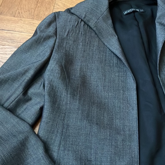 Dashing Lafayette 148 Retro-Style Open-Front Jacket women's size 14 - Picture 6 of 10